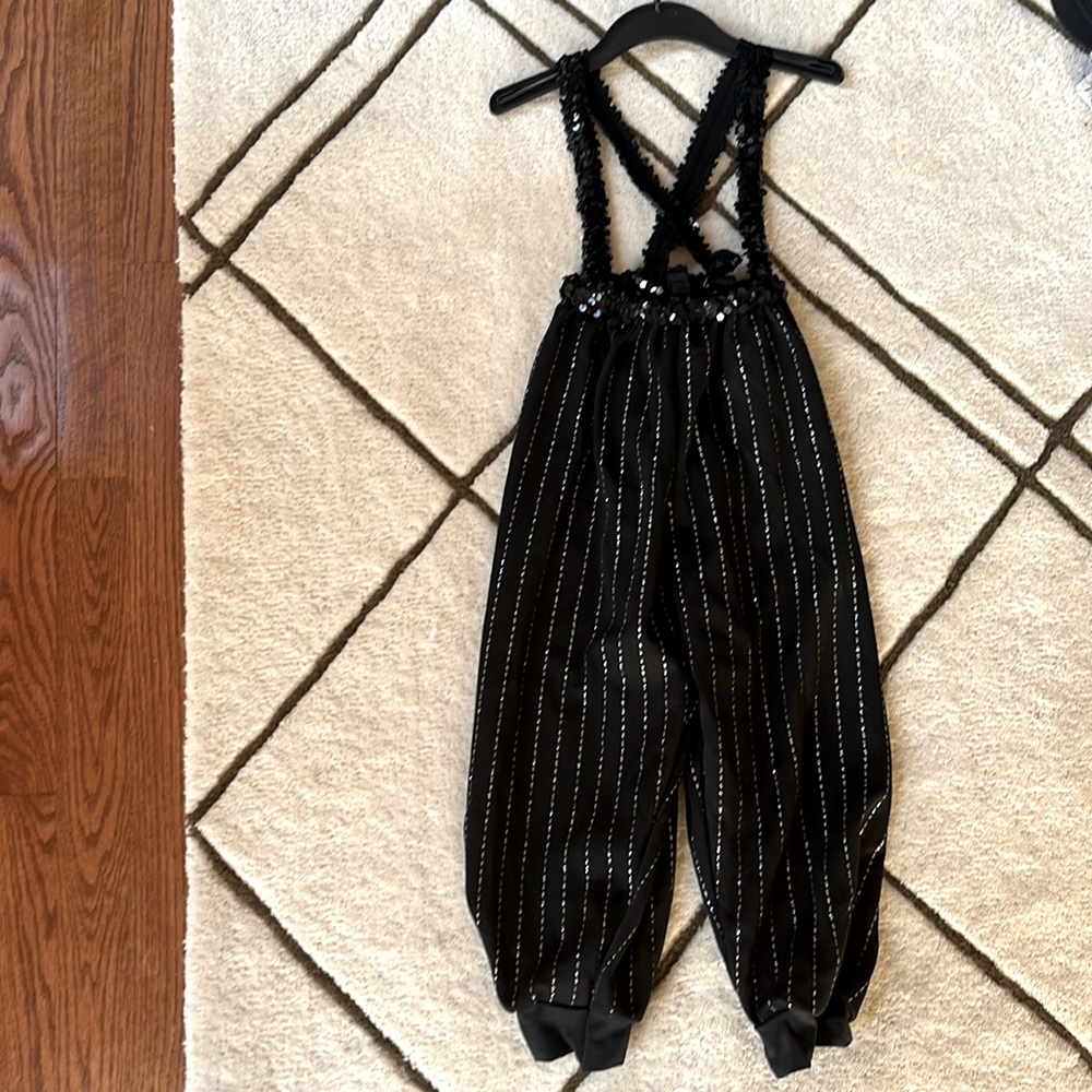 Costume - capri length pants with suspender straps